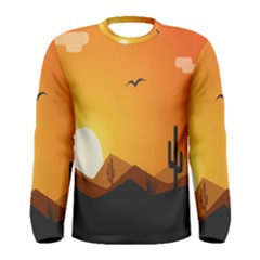 Sunset Natural Sky Men s Long Sleeve Tee