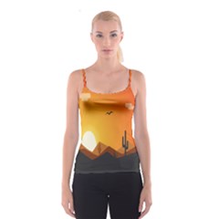 Sunset Natural Sky Spaghetti Strap Top