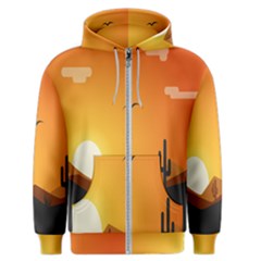 Sunset Natural Sky Men s Zipper Hoodie