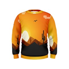 Sunset Natural Sky Kids  Sweatshirt