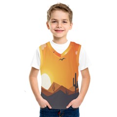 Sunset Natural Sky Kids  Sportswear by Mariart