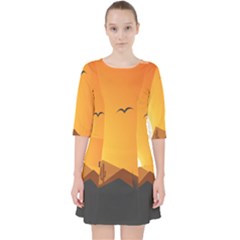 Sunset Natural Sky Pocket Dress