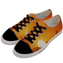 Sunset Natural Sky Men s Low Top Canvas Sneakers by Mariart