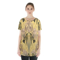 Art Nouveau Skirt Hem Sports Top