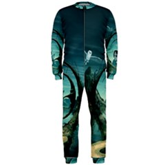 Cute Fairy Dancing On The Moon Onepiece Jumpsuit (men)  by FantasyWorld7