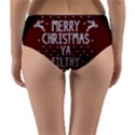 Ugly Christmas Sweater Reversible Mid-Waist Bikini Bottoms View2