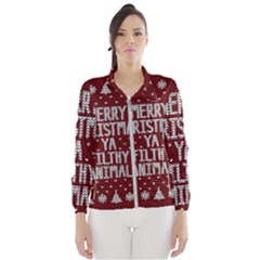 Ugly Christmas Sweater Wind Breaker (women)