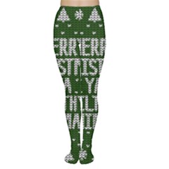 Ugly Christmas Sweater Women s Tights