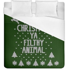 Ugly Christmas Sweater Duvet Cover (king Size) by Valentinaart