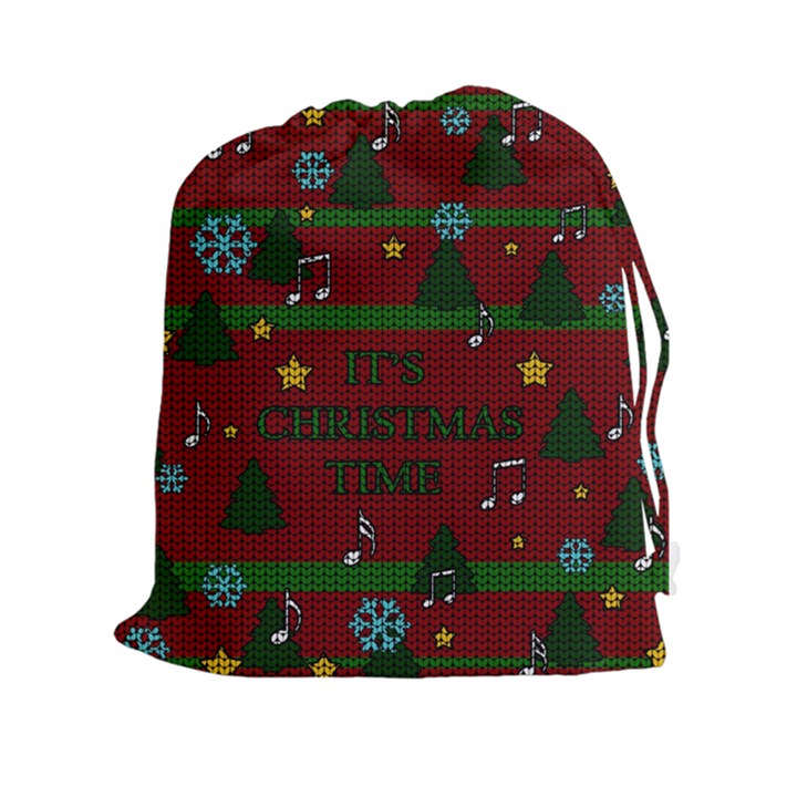 Ugly Christmas Sweater Drawstring Pouches (XXL)