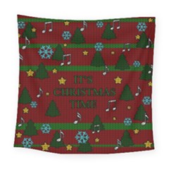 Ugly Christmas Sweater Square Tapestry (large) by Valentinaart