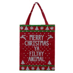 Ugly Christmas Sweater Classic Tote Bag by Valentinaart