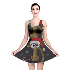 Christmas Giraffe  Reversible Skater Dress