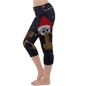 Christmas Giraffe  Capri Yoga Leggings View2