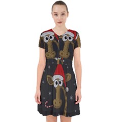 Christmas Giraffe  Adorable In Chiffon Dress