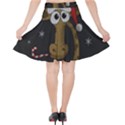 Christmas Giraffe  Velvet High Waist Skirt View2