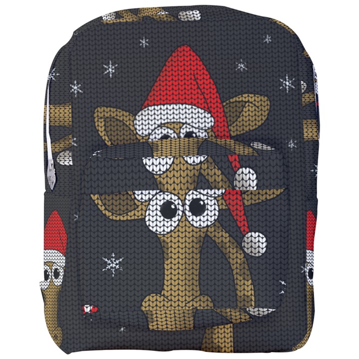 Christmas Giraffe  Full Print Backpack