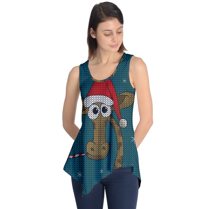 Christmas Giraffe  Sleeveless Tunic