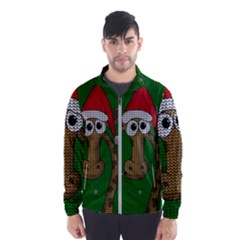 Christmas Giraffe  Wind Breaker (men) by Valentinaart