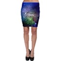 Wonderful Lion Silhouette On Dark Colorful Background Bodycon Skirt View1