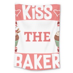 Kiss The Baker Large Tapestry by BakersandArtists