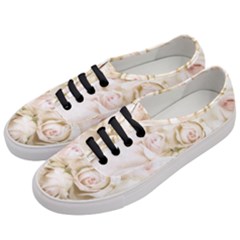 Pastel Roses Antique Vintage Women s Classic Low Top Sneakers