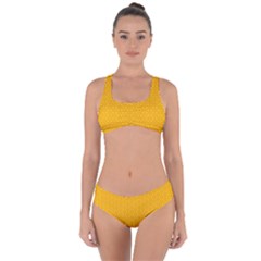 Texture Background Pattern Criss Cross Bikini Set by Celenk