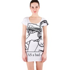 Trump Novelty Design Short Sleeve Bodycon Dress