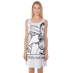 Trump Novelty Design Sleeveless Satin Nightdress by PokeAtTrump