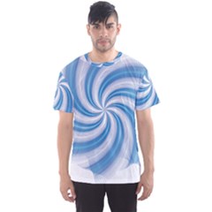 Prismatic Hole Blue Men s Sports Mesh Tee