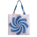 Prismatic Hole Blue Zipper Grocery Tote Bag View2