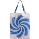 Prismatic Hole Blue Zipper Classic Tote Bag View1