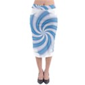 Prismatic Hole Blue Midi Pencil Skirt View1