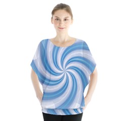 Prismatic Hole Blue Blouse