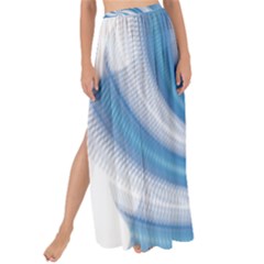 Prismatic Hole Blue Maxi Chiffon Tie-up Sarong