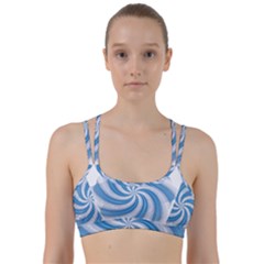 Prismatic Hole Blue Line Them Up Sports Bra