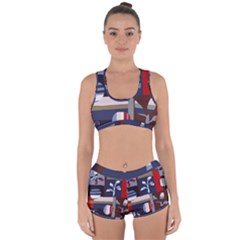 Surface Tree Polka Dots Racerback Boyleg Bikini Set