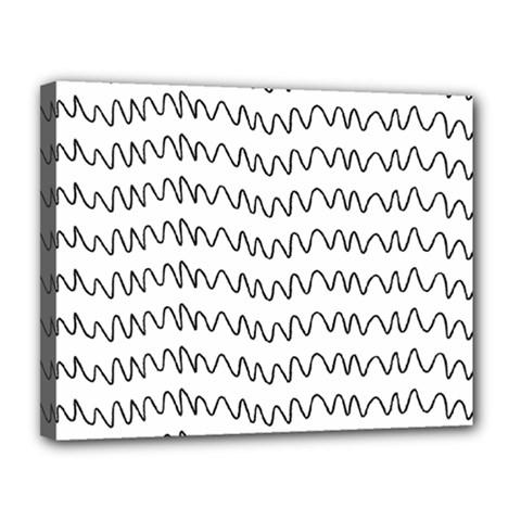 Tattoos Transparent Tumblr Overlays Wave Waves Black Chevron Canvas 14  X 11  by Mariart