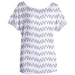 Tattoos Transparent Tumblr Overlays Wave Waves Black Chevron Women s Oversized Tee