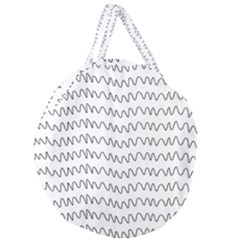 Tattoos Transparent Tumblr Overlays Wave Waves Black Chevron Giant Round Zipper Tote