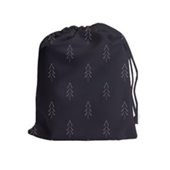 Tree Christmas Drawstring Pouches (extra Large) by Mariart