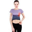 Wedding Lavender Moon Romantic Natural Crew Neck Crop Top View1