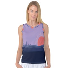 Wedding Lavender Moon Romantic Natural Women s Basketball Tank Top by Mariart