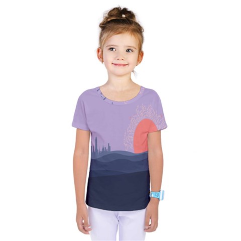 Wedding Lavender Moon Romantic Natural Kids  One Piece Tee by Mariart