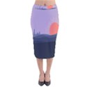 Wedding Lavender Moon Romantic Natural Velvet Midi Pencil Skirt View1