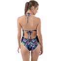 Seahorses Jellyfish Seaworld Sea  Beach Swiim Halter Cut-Out One Piece Swimsuit View2