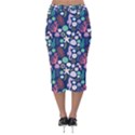 Seahorses Jellyfish Seaworld Sea  Beach Swiim Velvet Midi Pencil Skirt View2