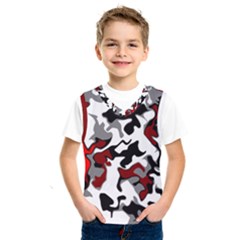 Vector Red Black White Camo Advance Kids  Sportswear by Mariart