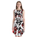 Vector Red Black White Camo Advance Sleeveless Chiffon Dress   View1