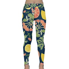 Summer Fruite Orange Lemmon Tomato Classic Yoga Leggings